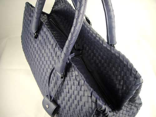 Bottega Veneta Lambskin Leather Handbag 1023 dark blue